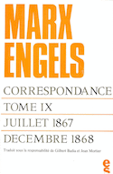 Correspondance Marx Engels (1867-1868)